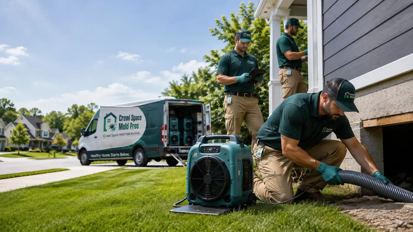 Crawl Space Mold Removal in Sanford, MI